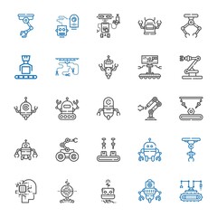 artificial icons set