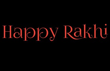 Happy Rakhi illustration with dark background. Happy Rakhi rendering. Indian festival:Rakhi illustration. 