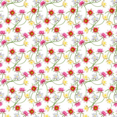 Seamless floral design for background