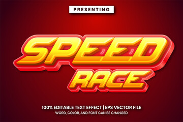 speed race text effect