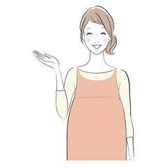 笑顔　妊婦　案内