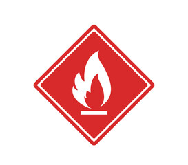 Flammable sign vector.  the globally Harmonized system vector sign.  Flammable liquid vector sign.
