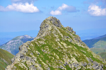 Widok na Rohacz Ostry w Tatrach Słowackich