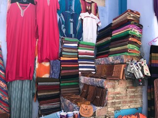 the traditional industry of the blue city chefchaouen
