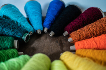 colored cotton threads for macrame