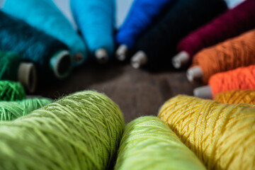 colored cotton threads for macrame