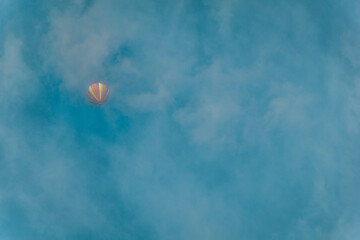 Balloons flying above the Loire Valley