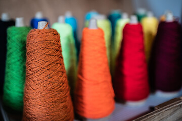 colored cotton threads for macrame