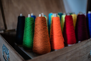 colored cotton threads for macrame