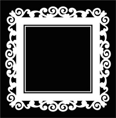 Portrait photo frame border.