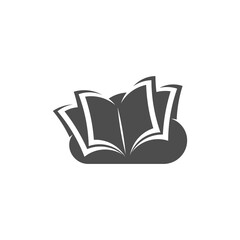 Education logo icon design, vector illustration, Cloud Concept design logo.