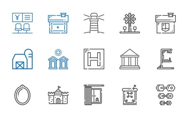 building icons set