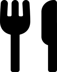 シンプルなレストランのピクトグラム