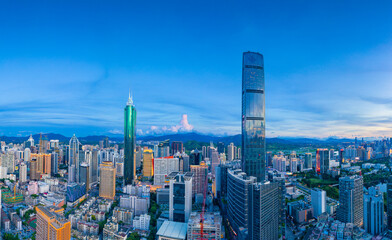 Plakat City Scenery of Shenzhen City, Guangdong Province, China