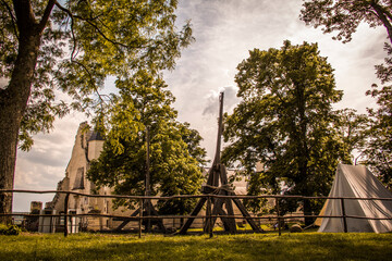 Medieval camp in Chinon