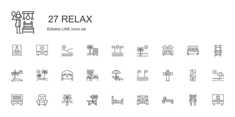 relax icons set