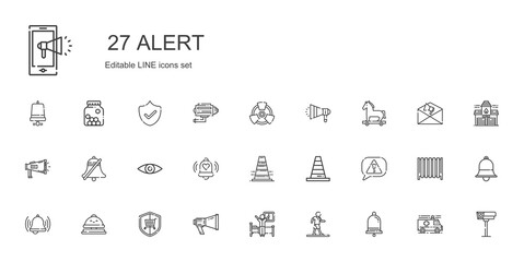 alert icons set
