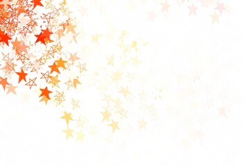 Light Red vector layout with bright stars.