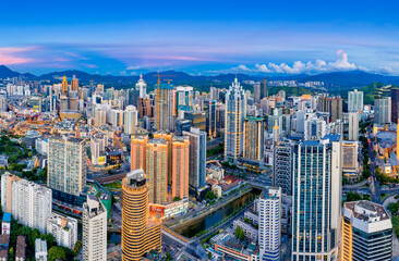 Obraz premium City Scenery of Shenzhen City, Guangdong Province, China