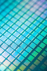 Naklejka premium Silicon wafer