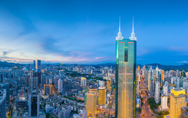 Fototapeta premium City Scenery of Shenzhen City, Guangdong Province, China