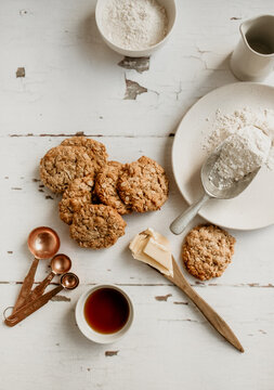 Fresh baked Anzac biscuits