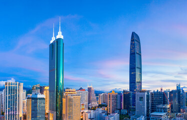 Obraz premium City Scenery of Shenzhen City, Guangdong Province, China