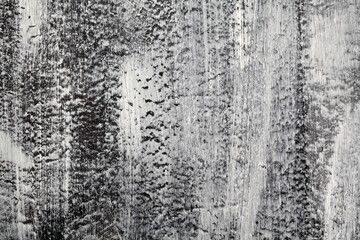 Home renovation, plank floor painting to white and black, shabby chic combination, suitable for backgrounds