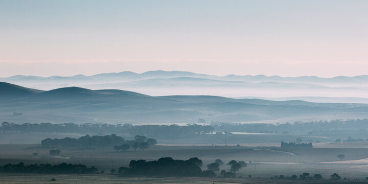 Vast rural hilly land
