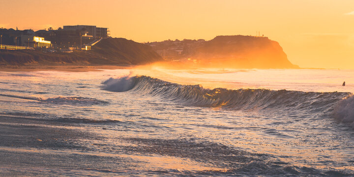 breaking wave at the beach