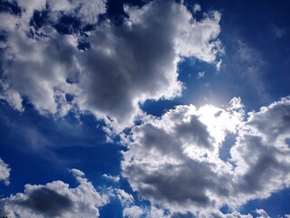 blue sky background with clouds
