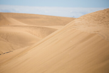 Sand dunes close up