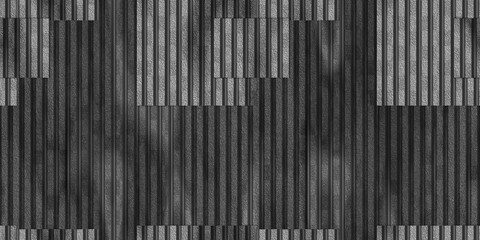 Chrome corrugated metal texture. Crimp fence background. Ribbed metallic surface. Wavy iron wall...