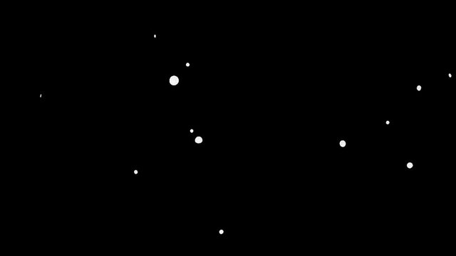 Snowball breaks on a black background HD 1920x1080