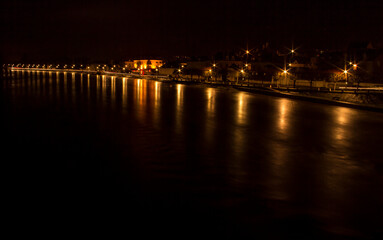 Town of Montrichard Val de Cher at night