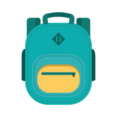 school bag equipment isolated icon