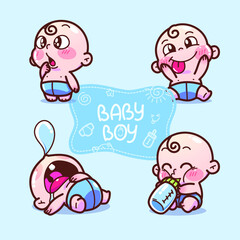 Cute baby boy collection