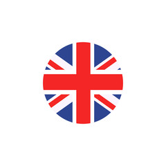 Vector flag button series of all sovereign countries - United Kingdom