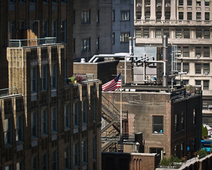 New York City skylines and roof tops circa 2016