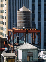 New York City skylines and roof tops circa 2016