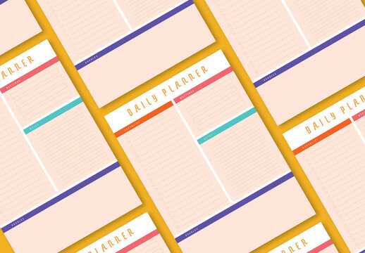 Colorful Daily Planner Layout