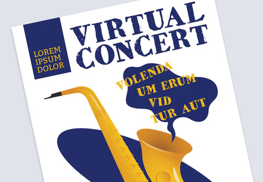Virtual Concert Poster Layout