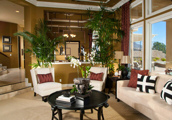 House Living room Dinning room Interior Design. 
