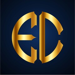 initials golden circle EC