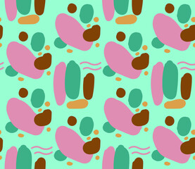 Image without seams. Beautiful pattern on a summer theme. Background image.