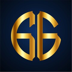 initials golden circle GG