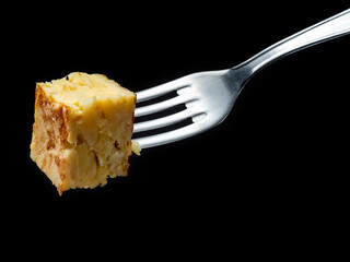 Potato omelette plate