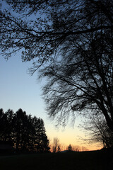 Sonnenuntergang im Odenwald