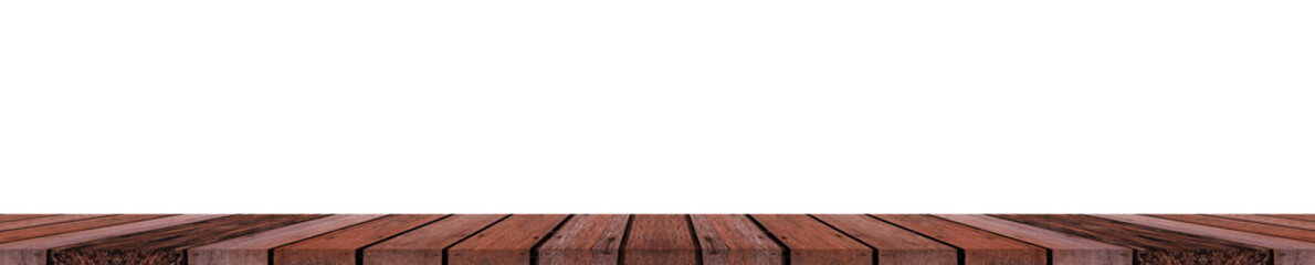 Empty wooden deck table wallpaper background for present product.
