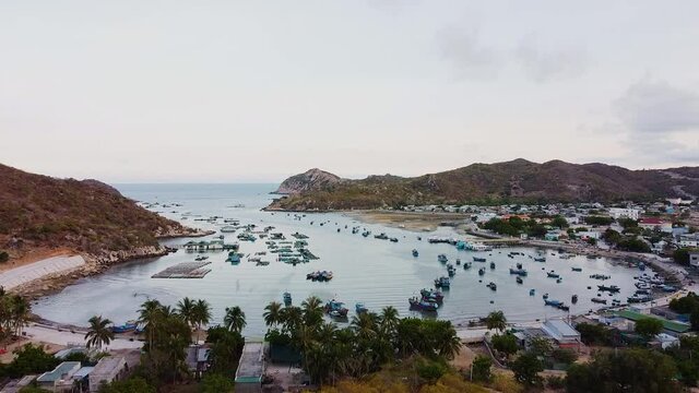 Flycam Vinh Hy Bay in Viet nam